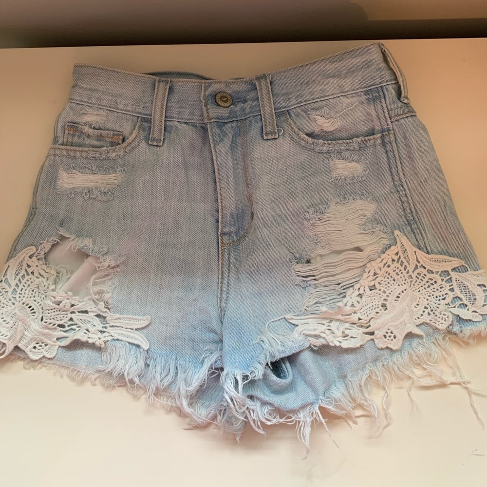 Hollister jean shorts